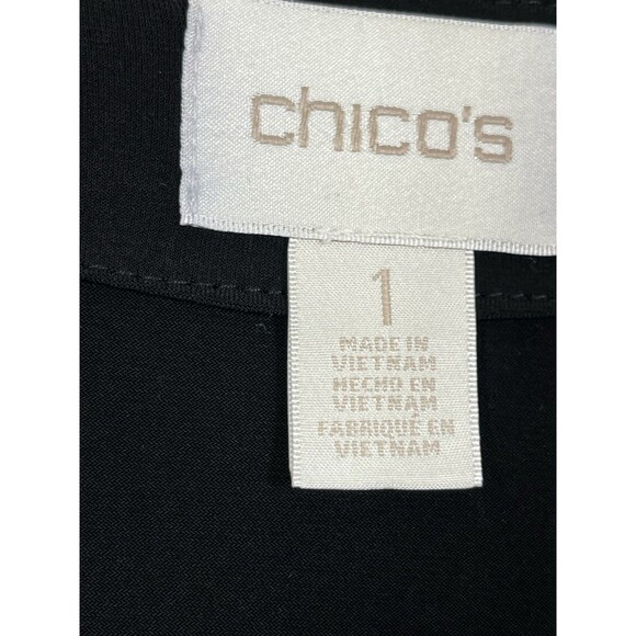 Chicos Cheetah Print Animal Stud Y2k Cardigan Blazer blouse 1 Top M 6 8 - Picture 7 of 10